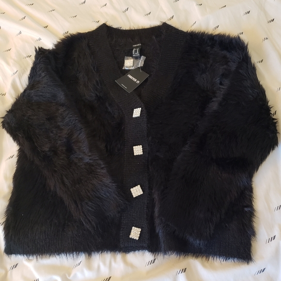 Forever 21 Faux Fur Cardigan - Picture 3 of 5